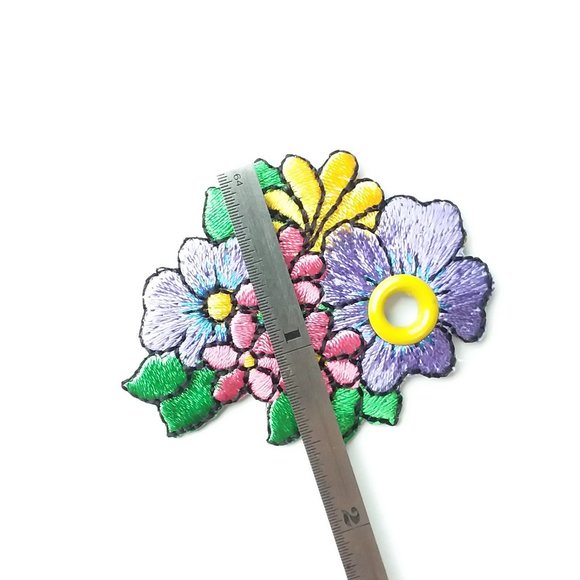 4/$20  Tropical floral shoe charm Roller Skate shoelace accessory charm patch - Picture 3 of 5